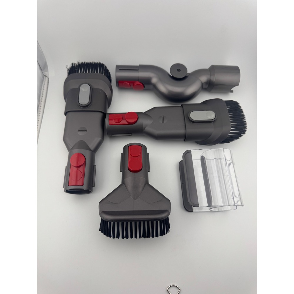 Dyson V8-V10 Quick Release Vacuum Attachment 5PC Tool Set Multi Angle Brush Clip